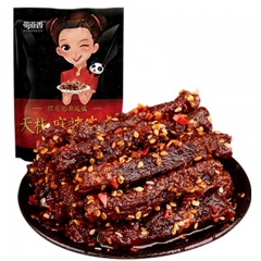 蜀道香 肉干肉脯 四川零食特产 天椒霸道麻辣牛肉干200g