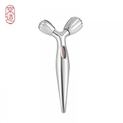 京造 微电流滚轮V脸美容器 脸部按摩仪 面部提拉紧致按摩器