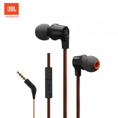 JBL T120A 立体声入耳式耳机 星空黑 手机音乐耳机 游戏耳机 耳机耳麦 带麦可通话