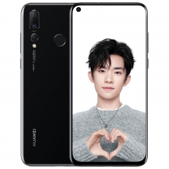 华为 HUAWEI nova4 极点全面屏全网通双卡双待 亮黑色 4800万超广角三摄8GB+128GB 全网通