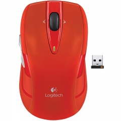 罗技（Logitech）M546(M545)无线鼠标 家用办公电脑笔记本通用鼠标 红色