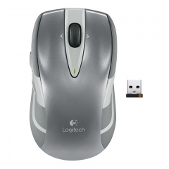 罗技（Logitech）M546(M545)无线鼠标 家用办公电脑笔记本通用鼠标 银色