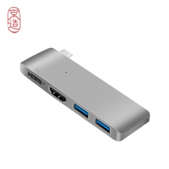 京造 Type-C转HDMI/USB多功能转换器 苹果电脑多功能扩展坞